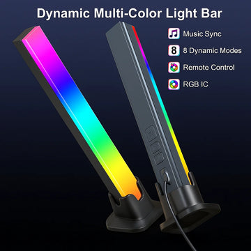 1 Pair 180° RGB Smart Rhythm Light