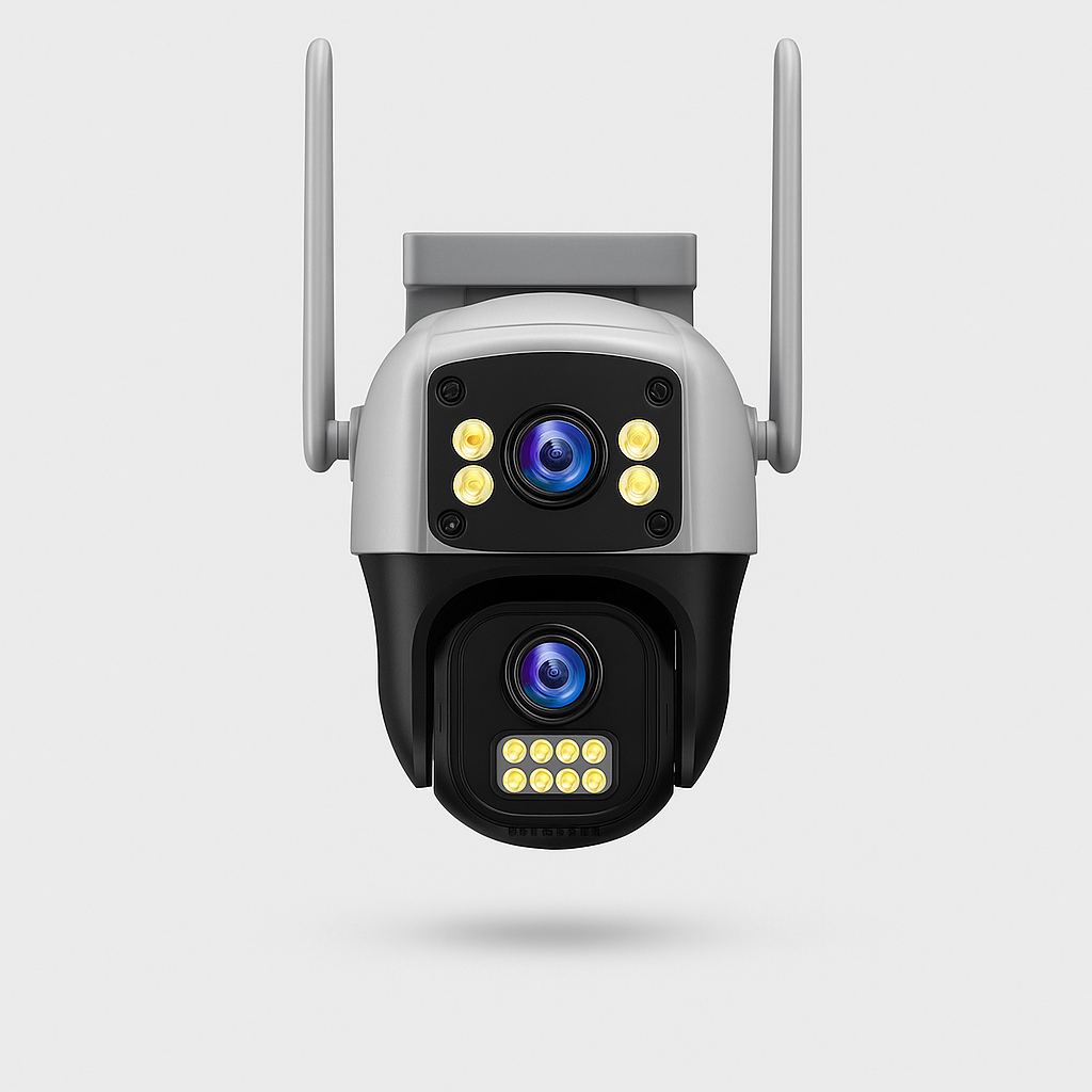 Dual Lens Wireless WiFi Outdoor Surveillance Camera