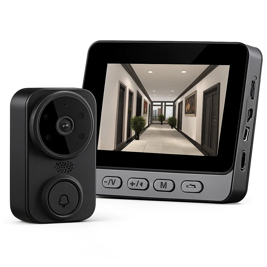 Wireless Video Doorbell with Screen
