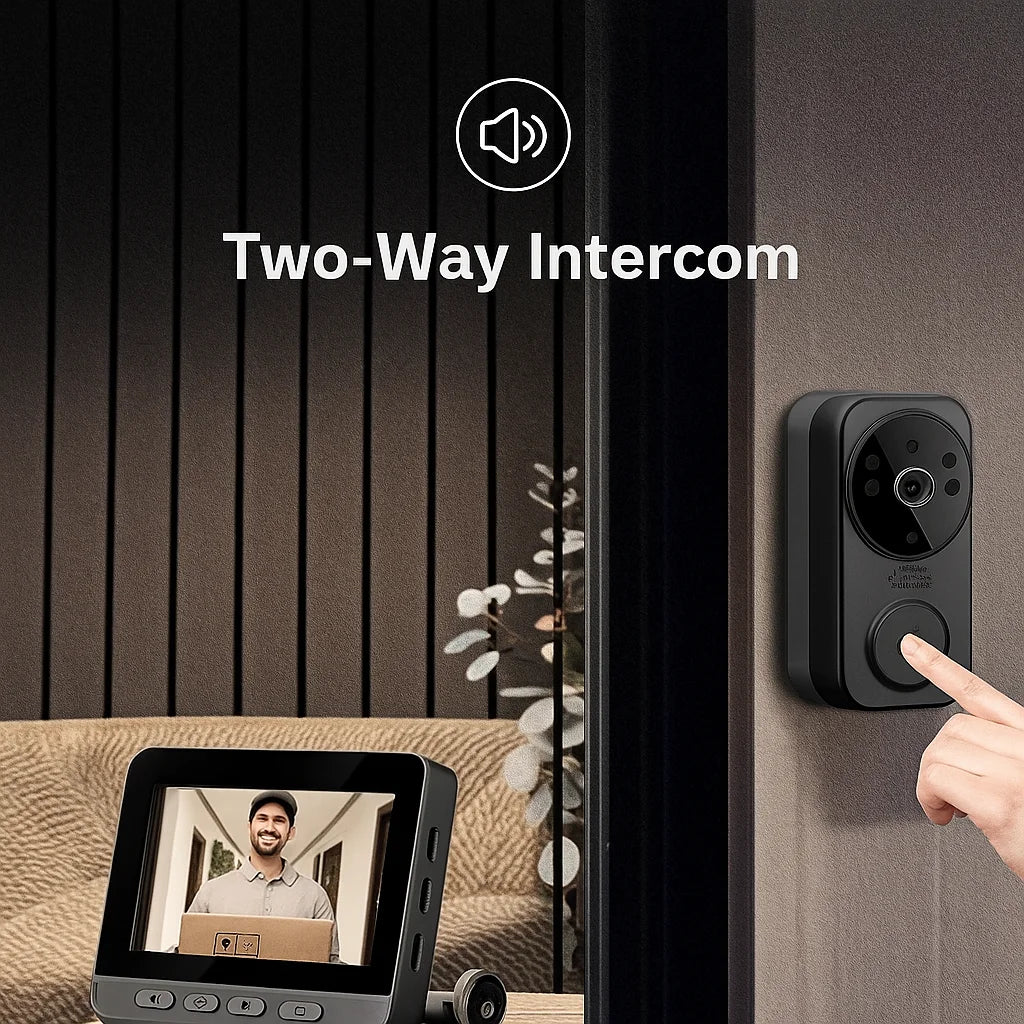 Wireless Video Doorbell with Screen